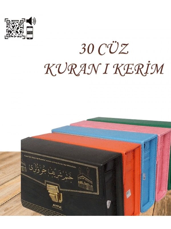 30 Cüz Çantalı Kuranı Kerim Rahle Boy