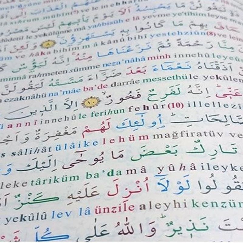  Arapça Satır Altı Türkçe Kuranı Kerim Rahle Boy