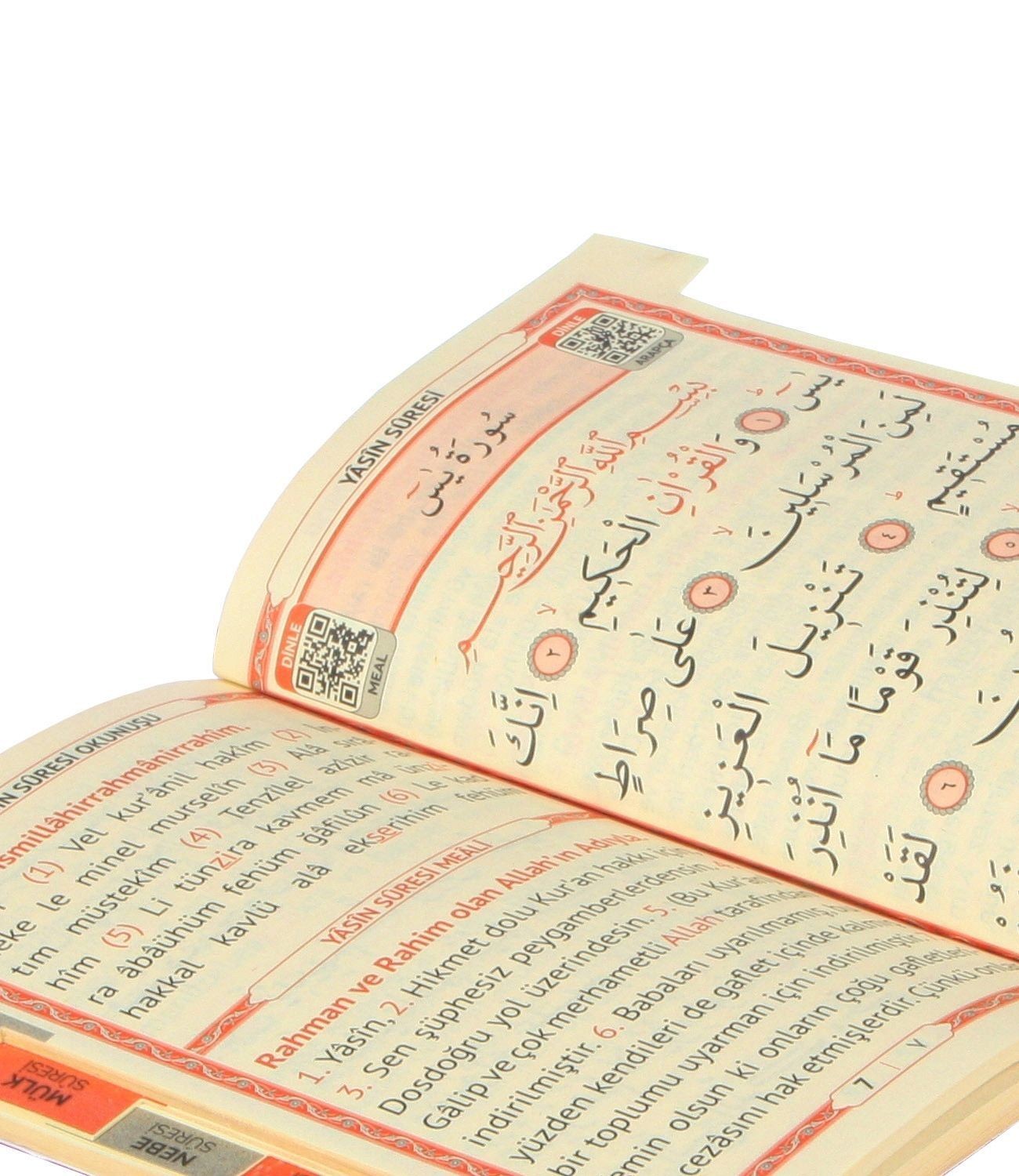  İsim Baskılı   Ciltli Yasin Kitabı   Osmanlı Desen   Lacivert   Çanta Boy