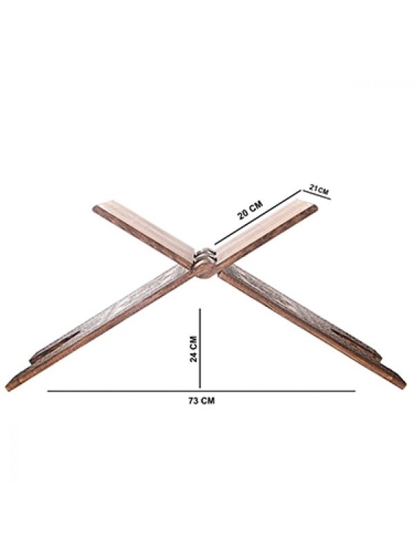  Yakma Desenli Ahşap Rahle 65 cm